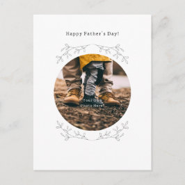 Personalised Photo Happy Father's Day Card. ポストカード