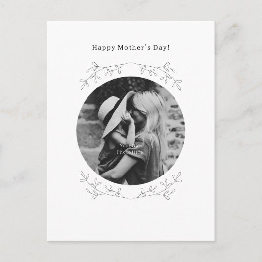 Personalised Photo Happy Mother's Day Card. ポストカード (正面)