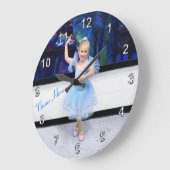 Personalised PHOTO Wall Clocks, Babies to Adults ラージ壁時計 (傾斜)