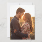 Personalised Photo Wedding Invitation 招待状 (裏面)