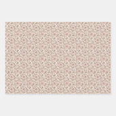 Personalised Pink Rose Wedding  ラッピングペーパーシート (正面2)