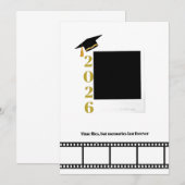 Personalised polaroid film roll photo graduation  招待状 (正面/裏面)