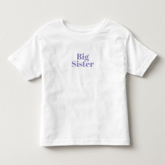 Personalised Pregnancy Announcement Big Sister. トドラーTシャツ (正面)