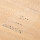 Personalised Pregnancy Announcement For Family. アクリル招待状 (レイダウン)