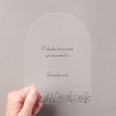 Personalised Pregnancy Announcement For Family. アクリル招待状 (インサイチュ (ポータブル))