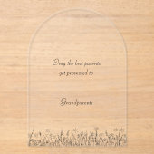 Personalised Pregnancy Announcement For Family. アクリル招待状 (正面)