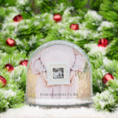 Personalised Pregnancy Announcement Snow Globe. (クリスマス)