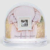 Personalised Pregnancy Announcement Snow Globe. (裏面)