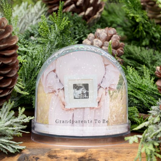 Personalised Pregnancy Announcement Snow Globe. (冬)