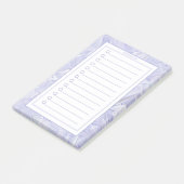 Personalised Purple Paint Strokes Grocery List. ポストイット (アングル)