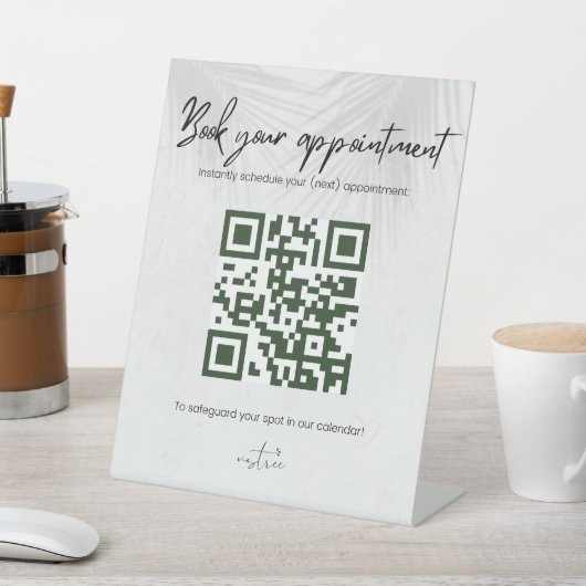 Personalised QR code stand 台座サイン (インサイチュ)