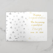 Personalised Qualified lawyer congratulation 箔シーズンカード (外側レイダウン)