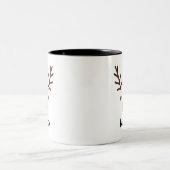 Personalised Reindeer Mug ツートーンマグカップ (中央)