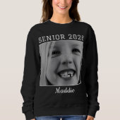  Personalised Senior 2026 custom Photo graduation スウェットシャツ (正面)