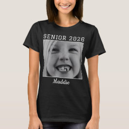  Personalised Senior 2026 custom Photo graduation Tシャツ