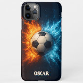 Personalised Sports/Soccer iPhone 11 Pro Max Case iPhoneケース (裏面)