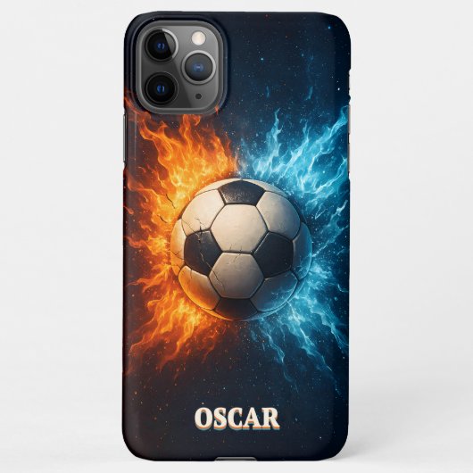 Personalised Sports/Soccer iPhone 11 Pro Max Case iPhoneケース (裏面)