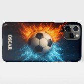 Personalised Sports/Soccer iPhone 11 Pro Max Case iPhoneケース (裏面横)