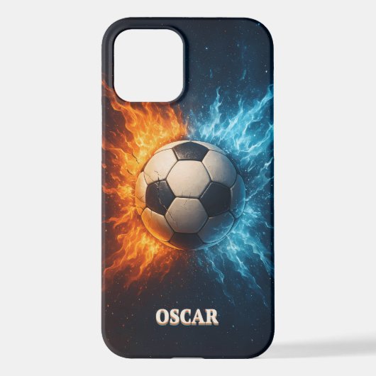 Personalised Sports/Soccer iPhone 12 Case iPhoneケース (裏面)