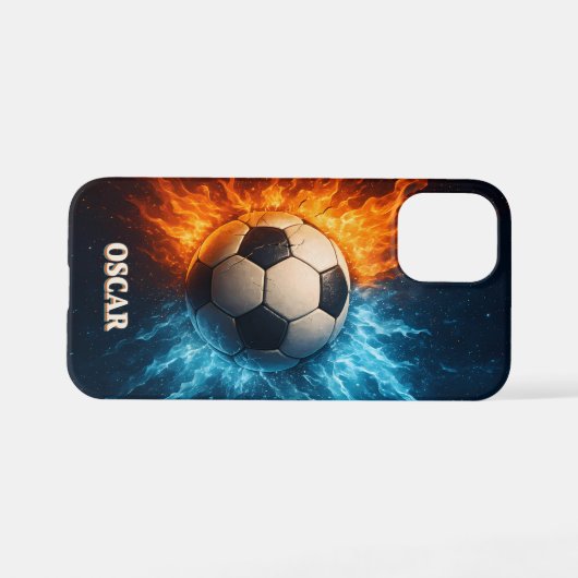 Personalised Sports/Soccer iPhone 12 Mini Case iPhoneケース (裏面横)