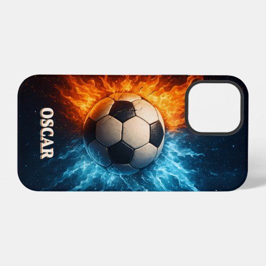 Personalised Sports/Soccer iPhone 12 Pro Case iPhoneケース (裏面横)