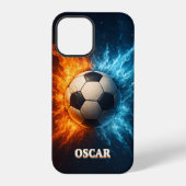Personalised Sports/Soccer iPhone 12 Pro Case iPhoneケース (裏面)