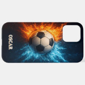Personalised Sports/Soccer iPhone 12 Pro Max Case iPhoneケース (裏面横)