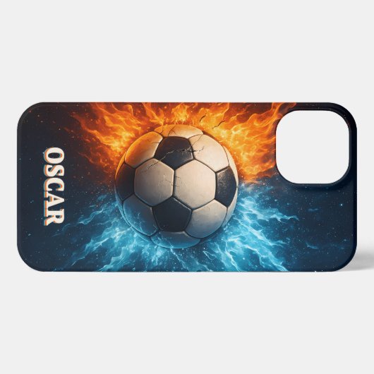 Personalised Sports/Soccer iPhone 13 Case iPhoneケース (裏面横)