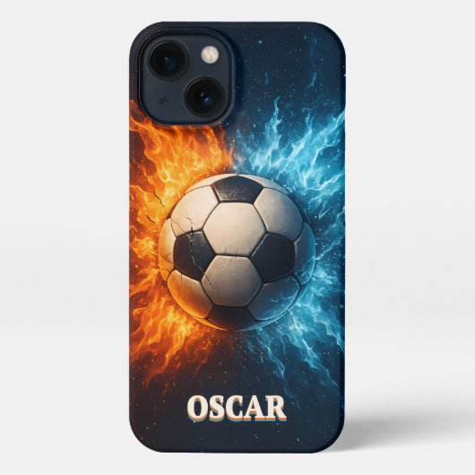 Personalised Sports/Soccer iPhone 13 Case iPhoneケース (裏面)