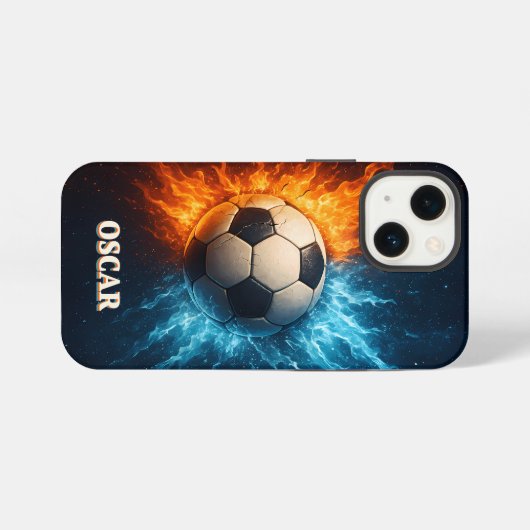 Personalised Sports/Soccer iPhone 13 Mini Case iPhoneケース (裏面横)