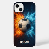 Personalised Sports/Soccer iPhone 14 Plus Case iPhoneケース (裏面)