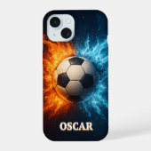 Personalised Sports/Soccer iPhone 15 case iPhone 15ケース (裏面)