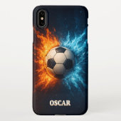 Personalised Sports/Soccer iPhone XS Max Case iPhoneケース (裏面)