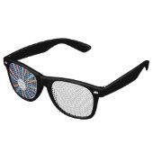 personalised stunning blue レトロサングラス (アングル)