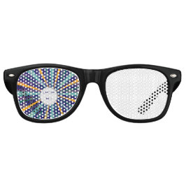 personalised stunning blue レトロサングラス