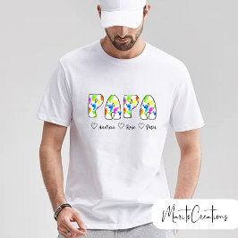 personalised t-shirt for dad with retro lettering  tシャツ