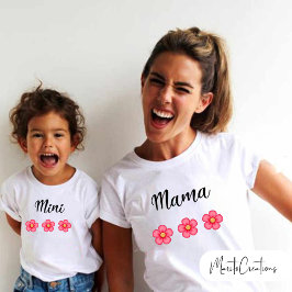 Personalised T-shirt for Mother's Day in pairs トドラーTシャツ
