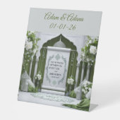 Personalised Table Sign- Islamic Wedding  台座サイン (正面)