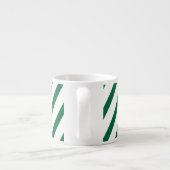 Personalised Take Out Coffee Cup Green Striped エスプレッソカップ (裏面)