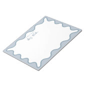 Personalised Teacher Appreciation Whimsical Wavy ノートパッド (アングル)