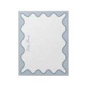 Personalised Teacher Appreciation Whimsical Wavy ノートパッド (回転)