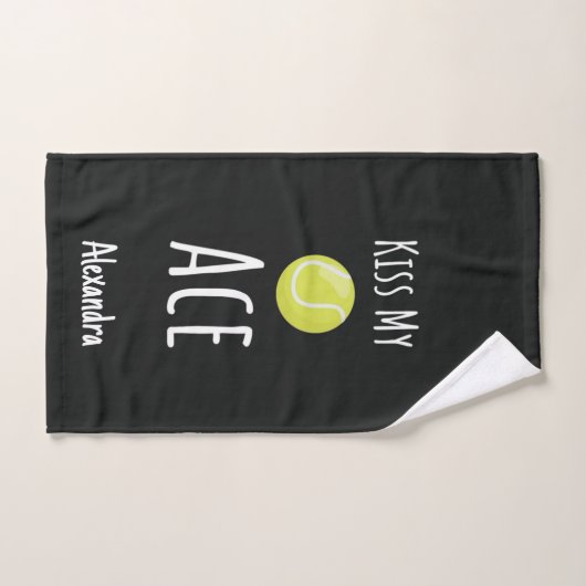 Personalised Tennis Towel Custom Sweat Bulk Player ハンドタオル (ハンドタオル)
