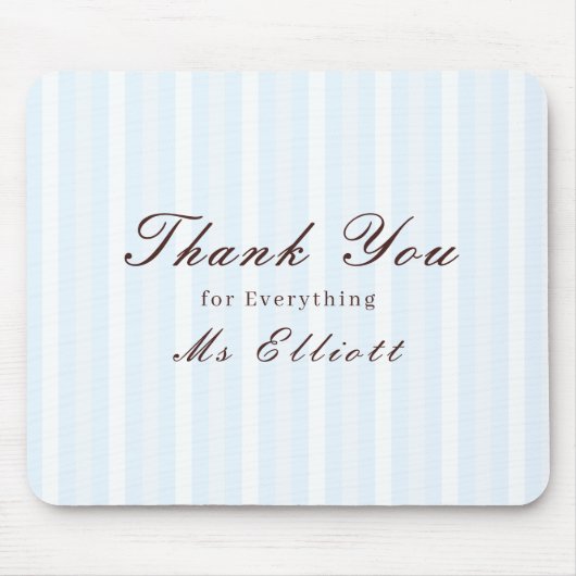 Personalised Thank You Teacher Mouse Pad Bluebell マウスパッド (正面)