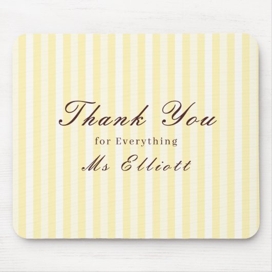 Personalised Thank You Teacher Mouse Pad Buttercup マウスパッド (正面)