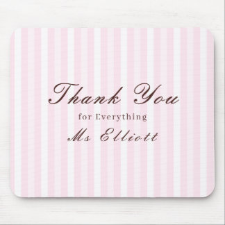 Personalised Thank You Teacher Mouse Pad Pink Mist マウスパッド