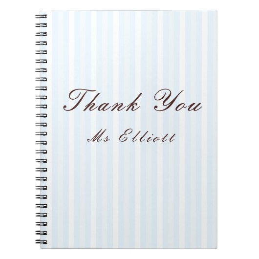 Personalised Thank You Teacher Notebook  ノートブック (正面)