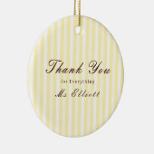 Personalised Thank You Teacher Ornament Buttercup セラミックオーナメント (右)