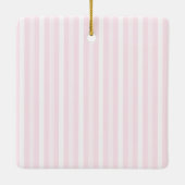 Personalised Thank You Teacher Ornament Pink Mist セラミックオーナメント (裏面)