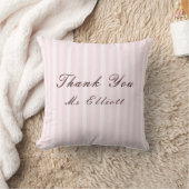 Personalised Thank You Teacher Throw Cushion クッション (ブランケット)