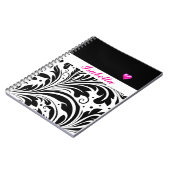 Personalised Trendy B & W Spiral Photo Notebook ノートブック (左側)